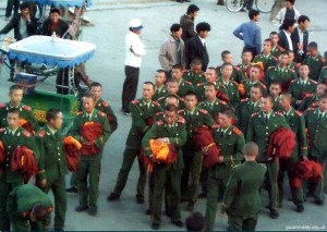 Police dressing up as monks?